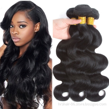 Factory Wholesale 8 inch to 30 32 34 36 38 40 inch Thick Ends Body Wave Virgin Malaysian Hair
